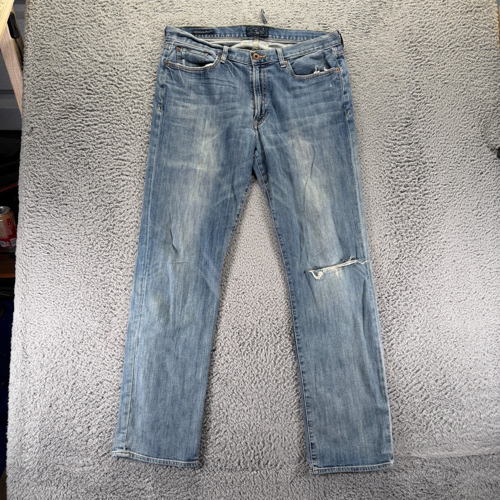 Vintage Lucky Brand 363 Jeans Mens 36x32 Blue Cotton Denim Straight Leg Stretch